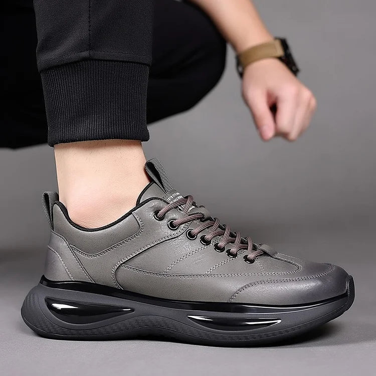 Lindo Zapato Casual Outdoor para Hombre en gris y negro