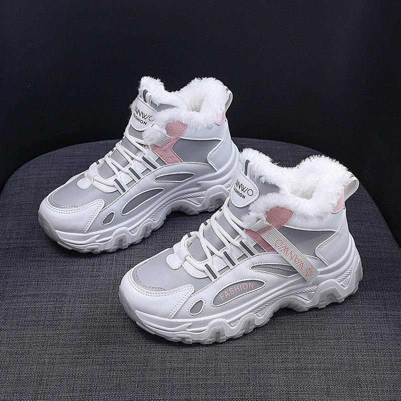 Zapatillas Altas Acolchadas Y Cálidas Para Mujer