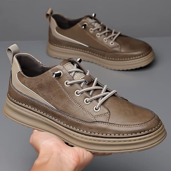 👞 ZAPATOS CASUALES DE CUERO SINTÉTICO PREMIUM