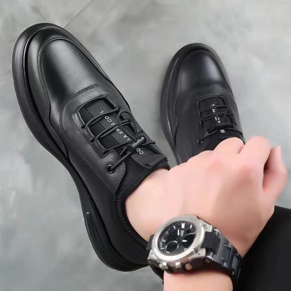 👞 Zapatillas de Cuero Casual para Hombre