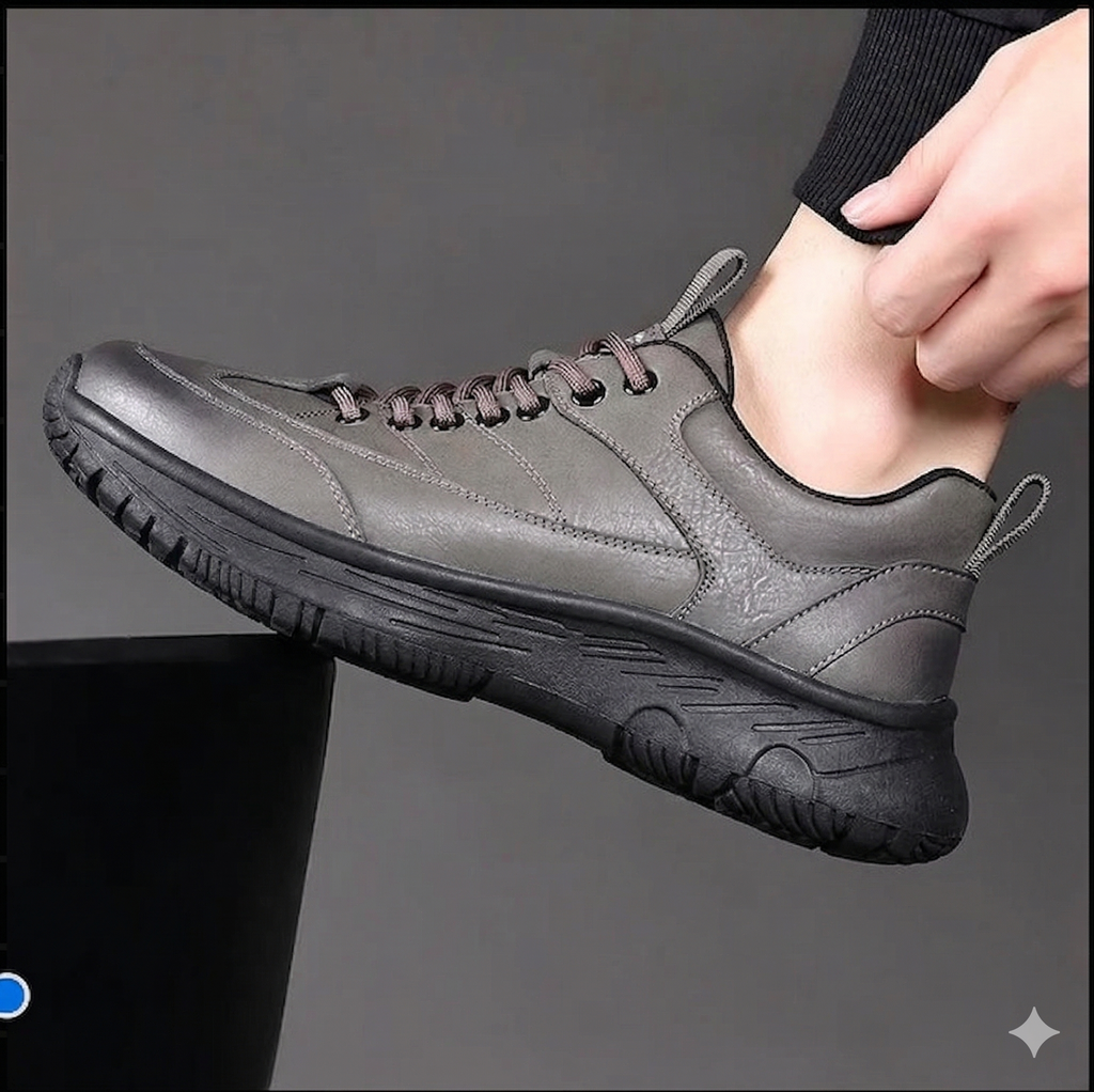 Zapato Casual Outdoor para Hombre en gris y negro