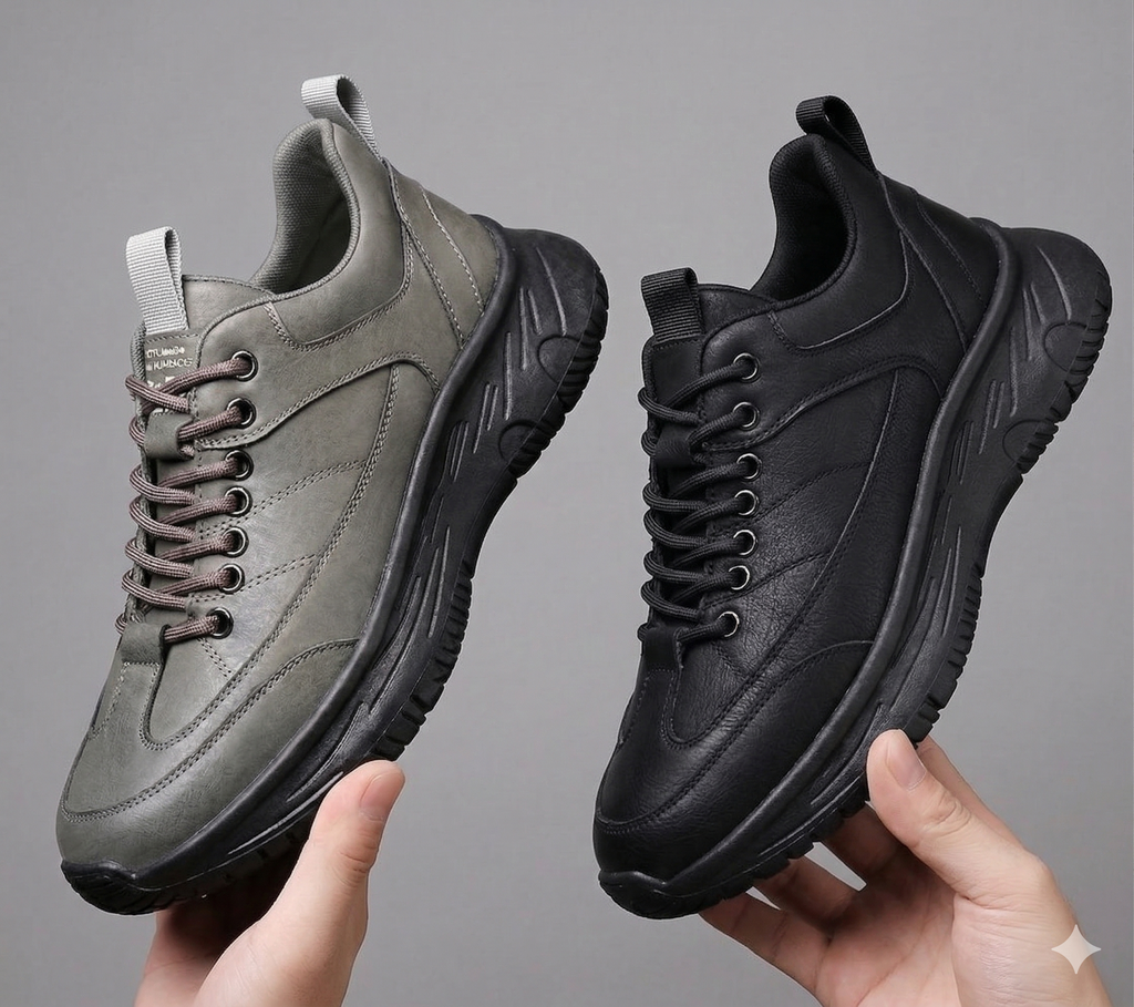 Zapato Casual Outdoor para Hombre en gris y negro