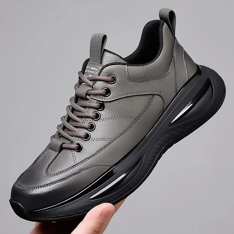 Lindo Zapato Casual Outdoor para Hombre en gris y negro