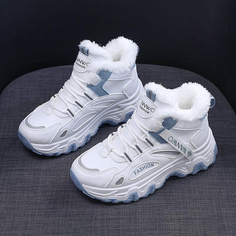 Zapatillas Altas Acolchadas Y Cálidas Para Mujer