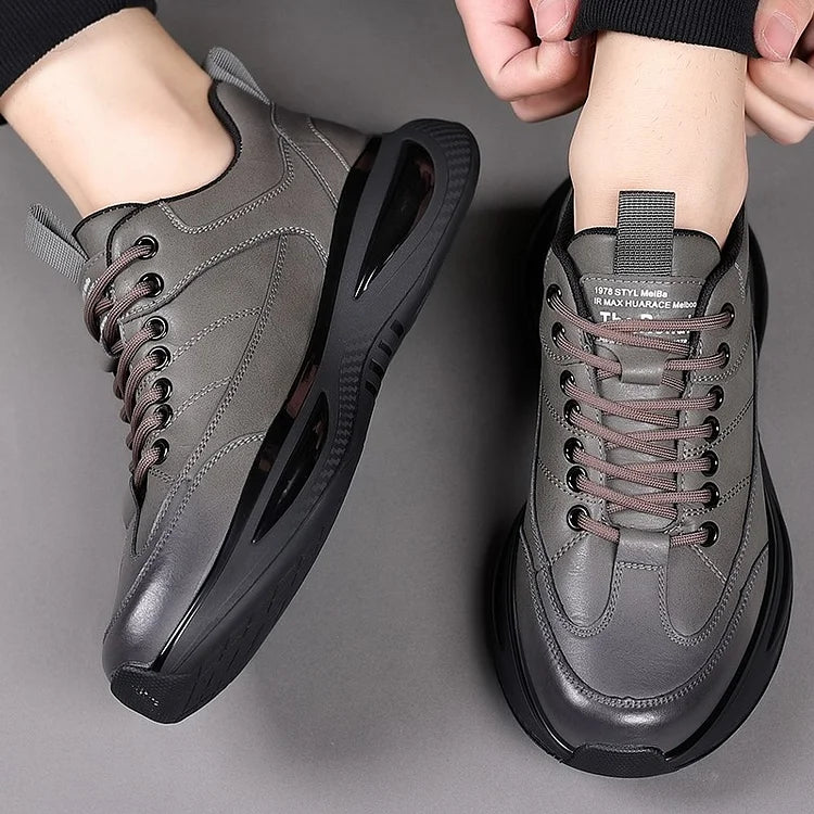 Lindo Zapato Casual Outdoor para Hombre en gris y negro