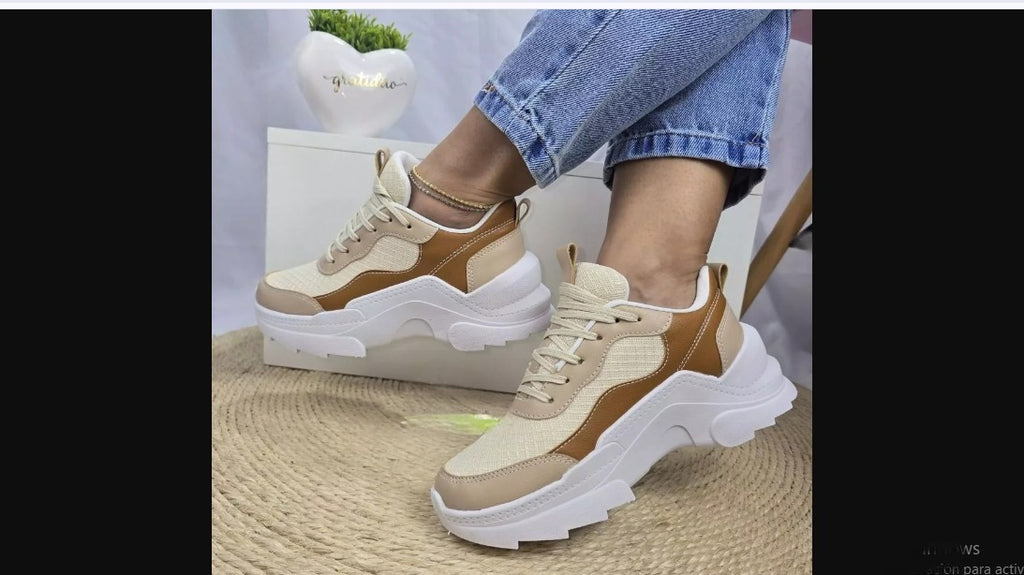 Tenis Casual Plataforma Confort